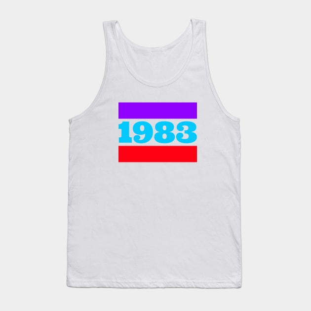 1983 - Born in the 80s - Class of '83 - Retro 1980s fun Tank Top by tnts